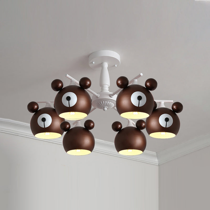 Modern Style Chandelier Light Nordic Macaron Metal Pendant Light for Living Room