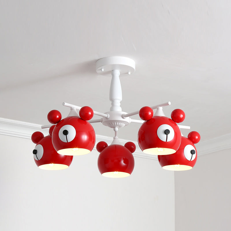 Modern Style Chandelier Light Nordic Macaron Metal Pendant Light for Living Room