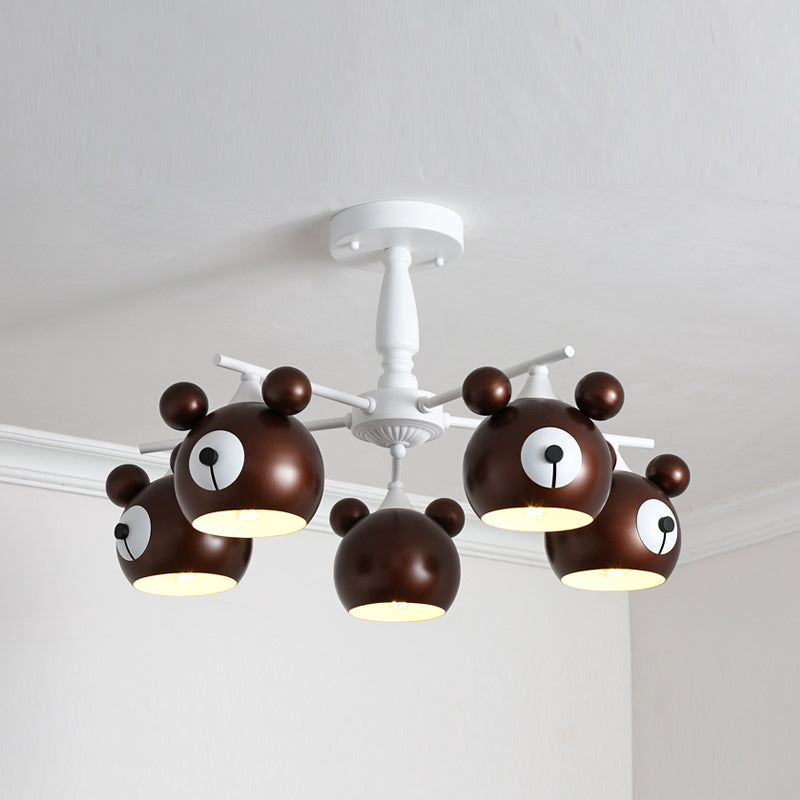 Modern Style Chandelier Light Nordic Macaron Metal Pendant Light for Living Room