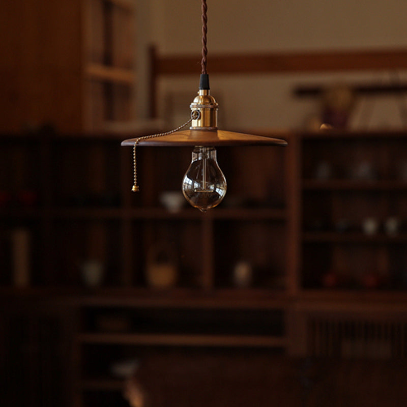 Ménage minimaliste suspendu minimaliste de style moderne Éclairage pendentif en bois pour le salon