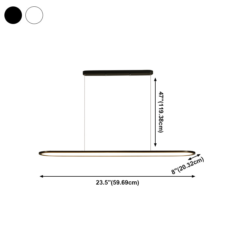 Modern Geometry Island Chandelier 1-Light Restaurant LED Pendant Lighting Fixtures