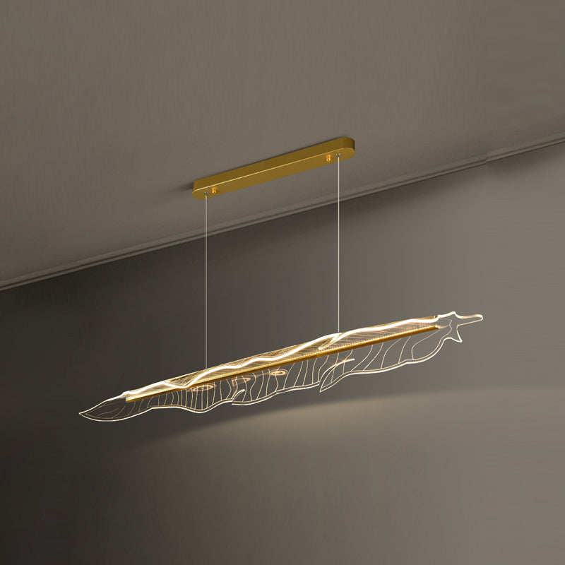 Moderne Inselanhänger Lampen 1-Licht-Restaurant Hängende Leuchten mit Acrylschatten