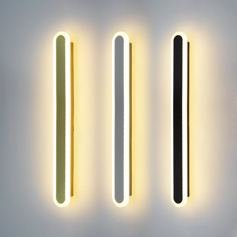 Nordic Style Wandleuchte gerade LED -Wandleuchte mit Metall für Hotel