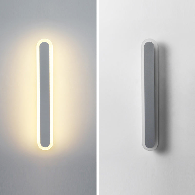 Nordic Style Wandleuchte gerade LED -Wandleuchte mit Metall für Hotel