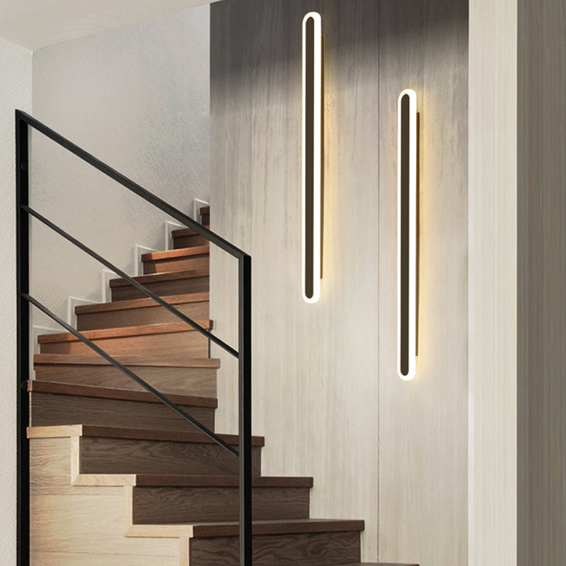 Nordic Style Wandleuchte gerade LED -Wandleuchte mit Metall für Hotel