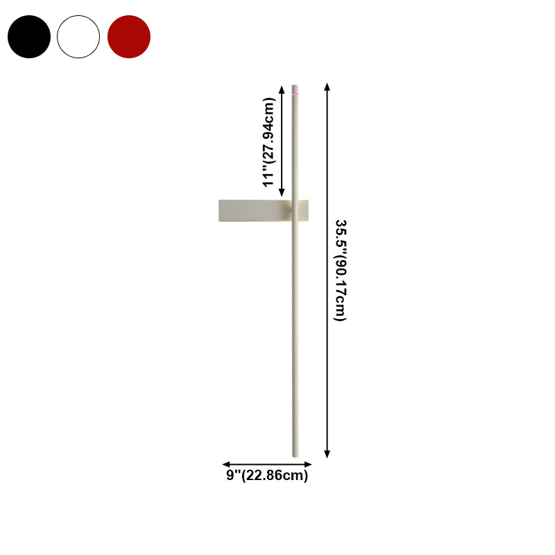 Nordic moderne Mall Mount Light salon simple LED Strip Shape Wall Lightture Mur