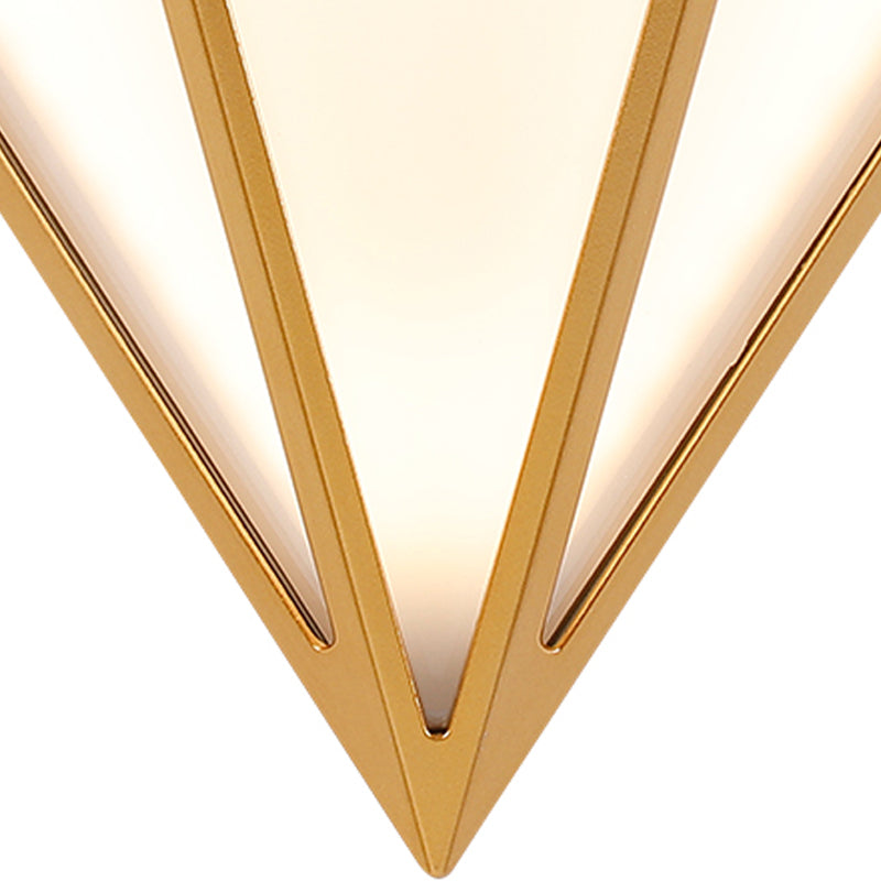 Zeitgenössischer Stil Wandleuchte Gold Diamant Form Wandleuchte für Schlafzimmer
