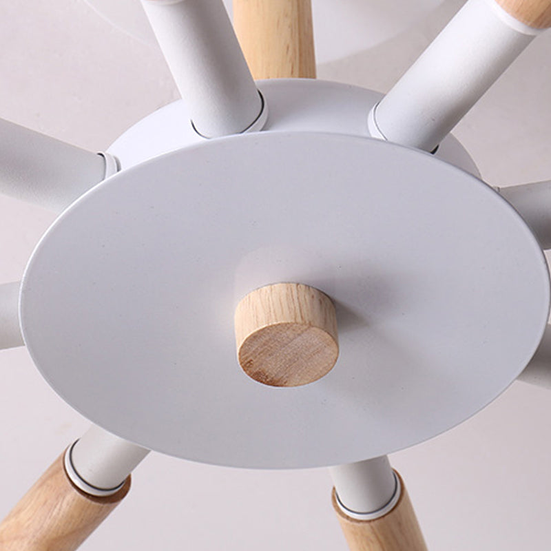 Minimalist Macaron Hanging Light Metal Hanging Chandelier for Sitting Room