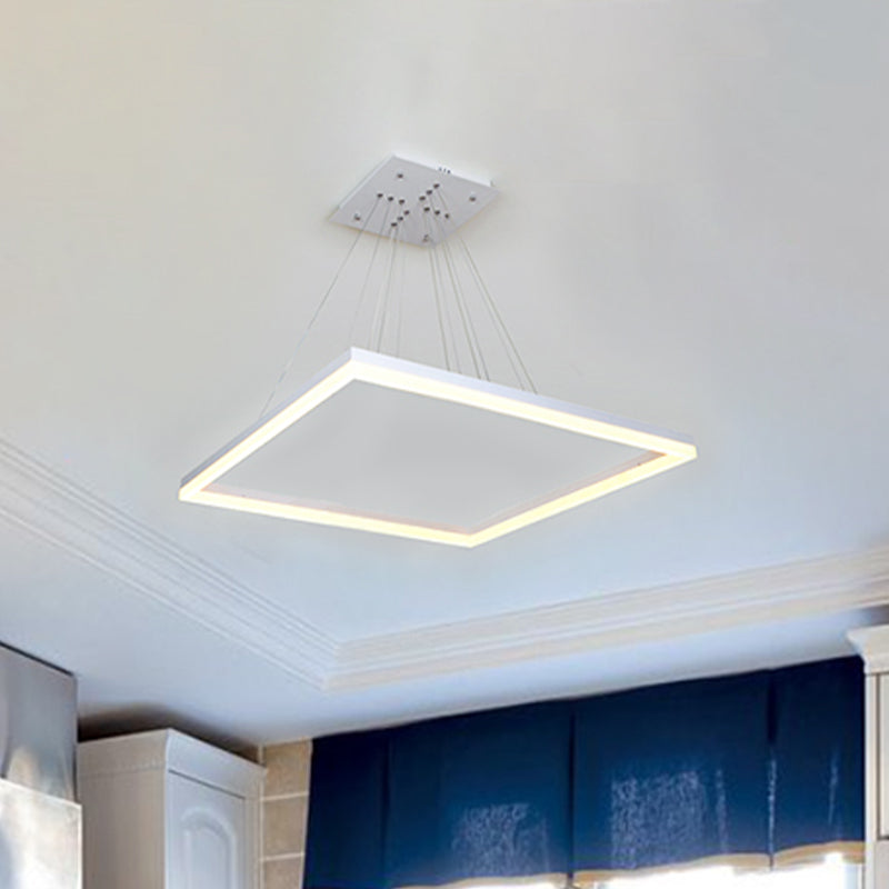 Lampada del lampadario acrilico quadrato Modernismo 1/2/3/3-TAST BIFE BIFFETTICA IN LUCE COLDA/BIANCA