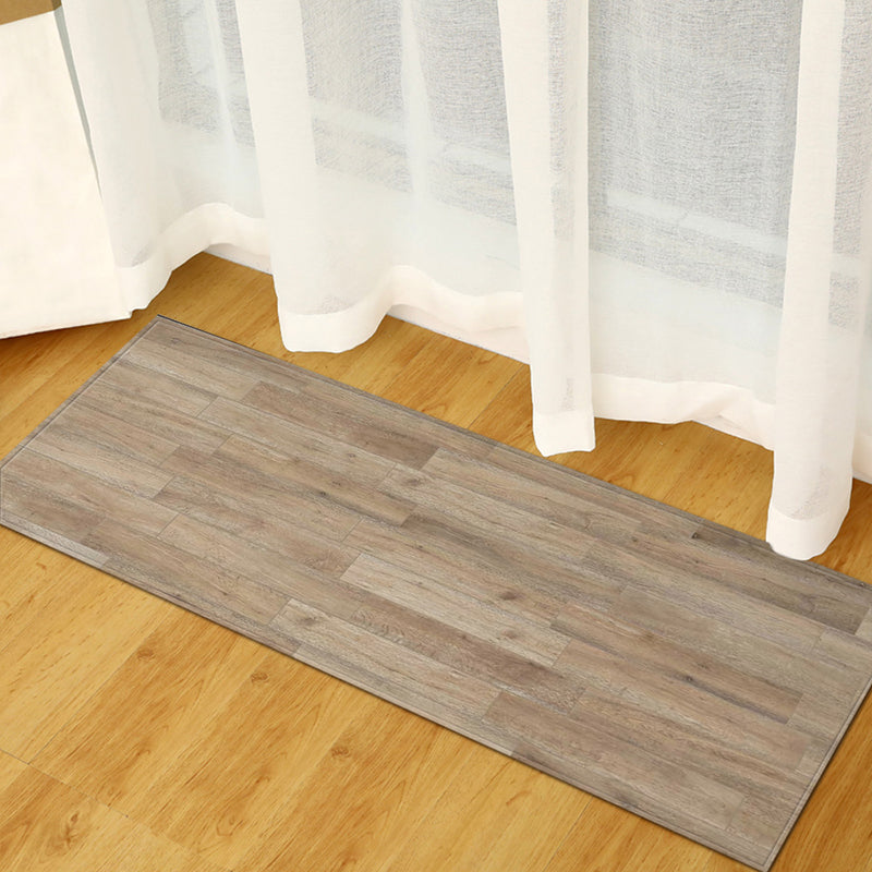 Brown Modern Rug Polyester Wool Rug Non-Slip Backing Rug for Home Decoration