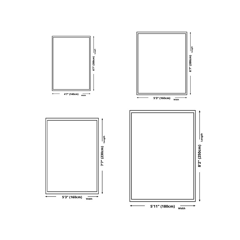 Light Brown Modern Rug Blending Color Piece Rug Washable Rug for Living Room