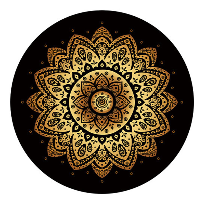 Traditioneel zwart tapijten polyester tapijt wasbaar tapijt voor woningdecoratie