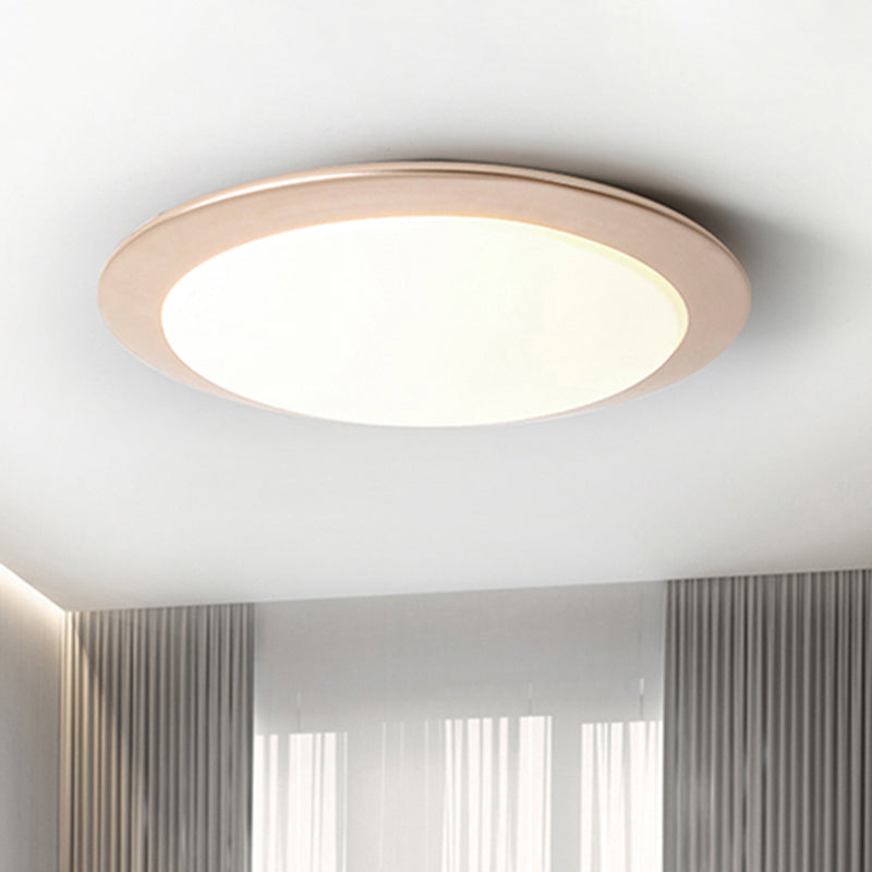 Vliegende Schotel Plafondlamp Nordic Acryl Goud/Zilver 16 "/20" Dia Geïntegreerde LED Plafondlamp voor Slaapkamer