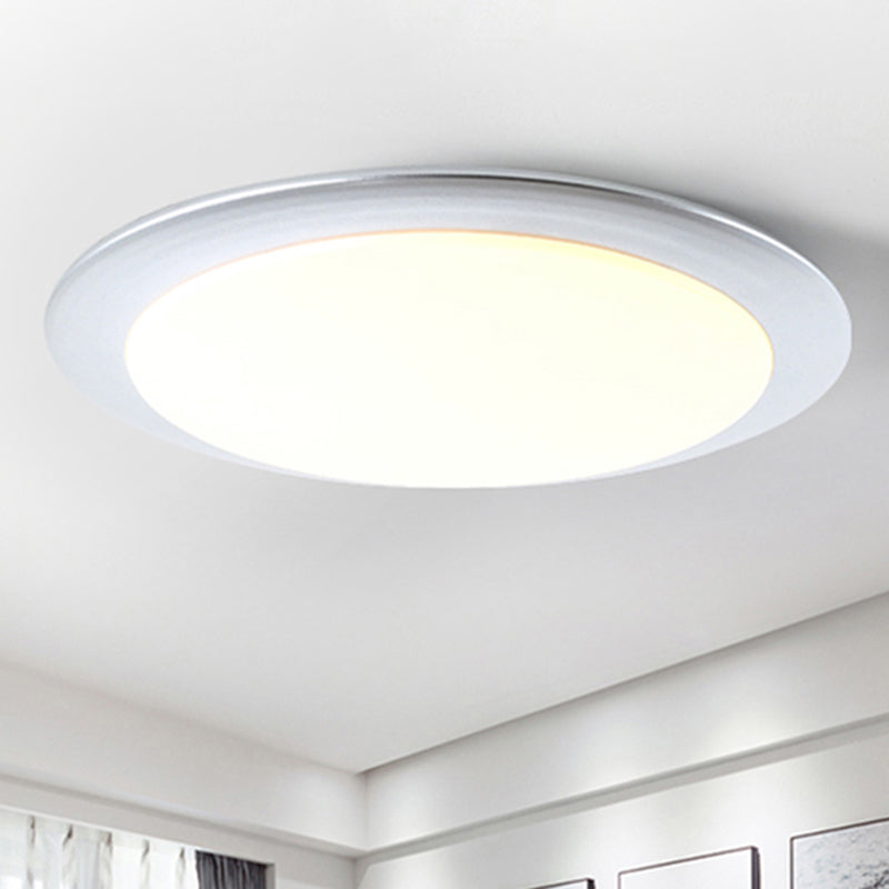 Vliegende Schotel Plafondlamp Nordic Acryl Goud/Zilver 16 "/20" Dia Geïntegreerde LED Plafondlamp voor Slaapkamer