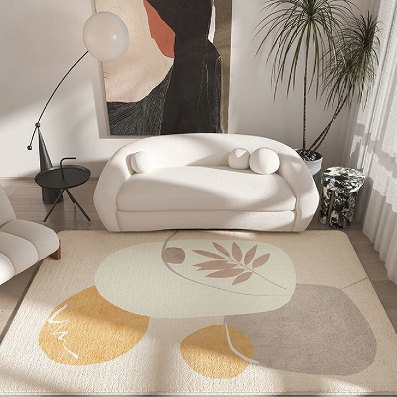 Tapis Simple marron en Polyester, couleur bosselée, lavable, pour l'intérieur, pour la décoration de la maison