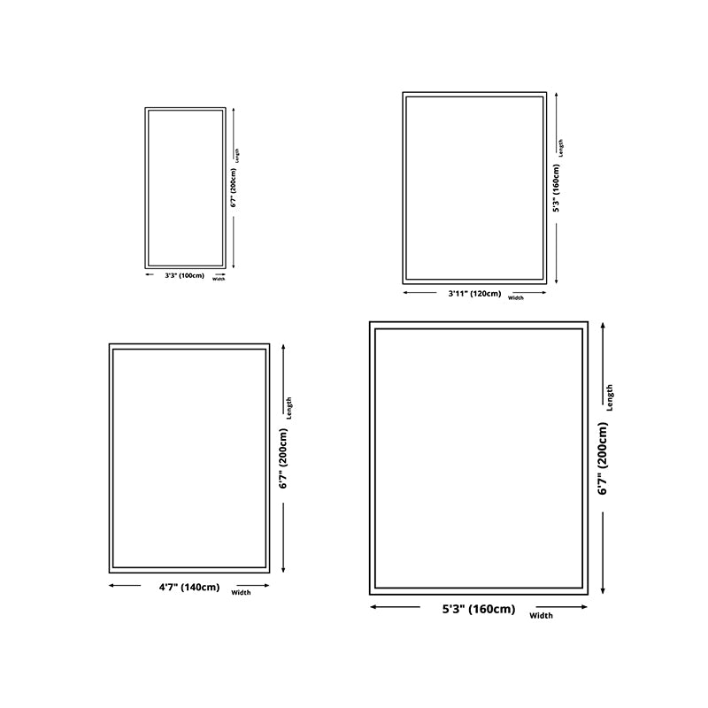 Tapis de tapis moderne noir tapis lavable de ligne irrégulière pour salle de dessin