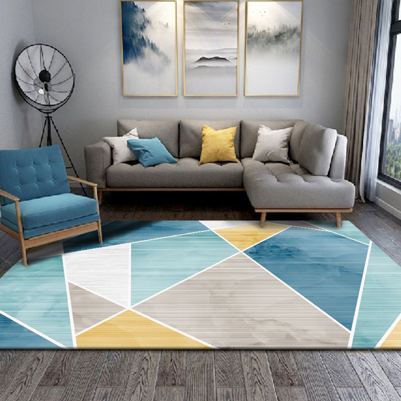 Tapis de motif rose clair Polyester Rapier moderne tapis résistant aux taches pour la décoration de la maison