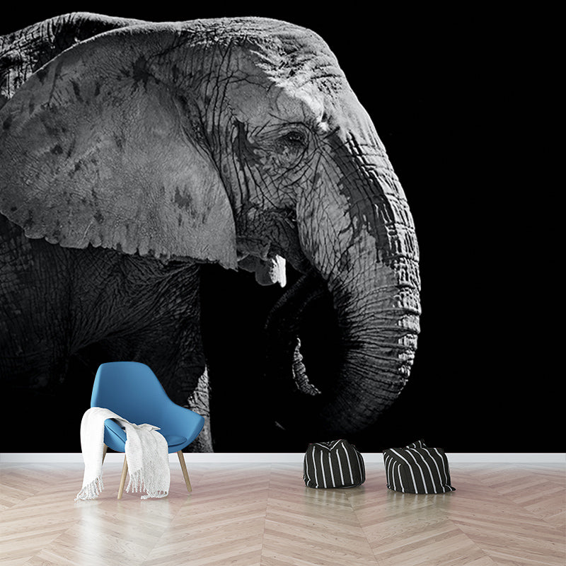 Contemporary Style Wild Animal Mural Horizontal Photography Sitting Room Wall Mural