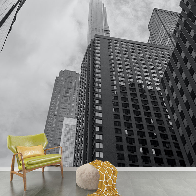 Eco-Friendly Style Building Mural Horizontal Photography Meeting Room Wall Mural