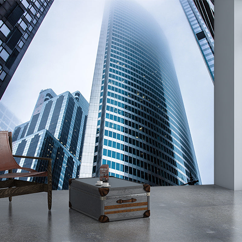 Photography Building Contemporary Style Building Mural Horizontal Room Wall Mural