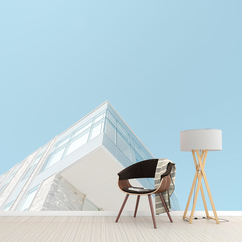 Fancy Contemporary Building Mural Horizontal Photography Living Room Wall Mural