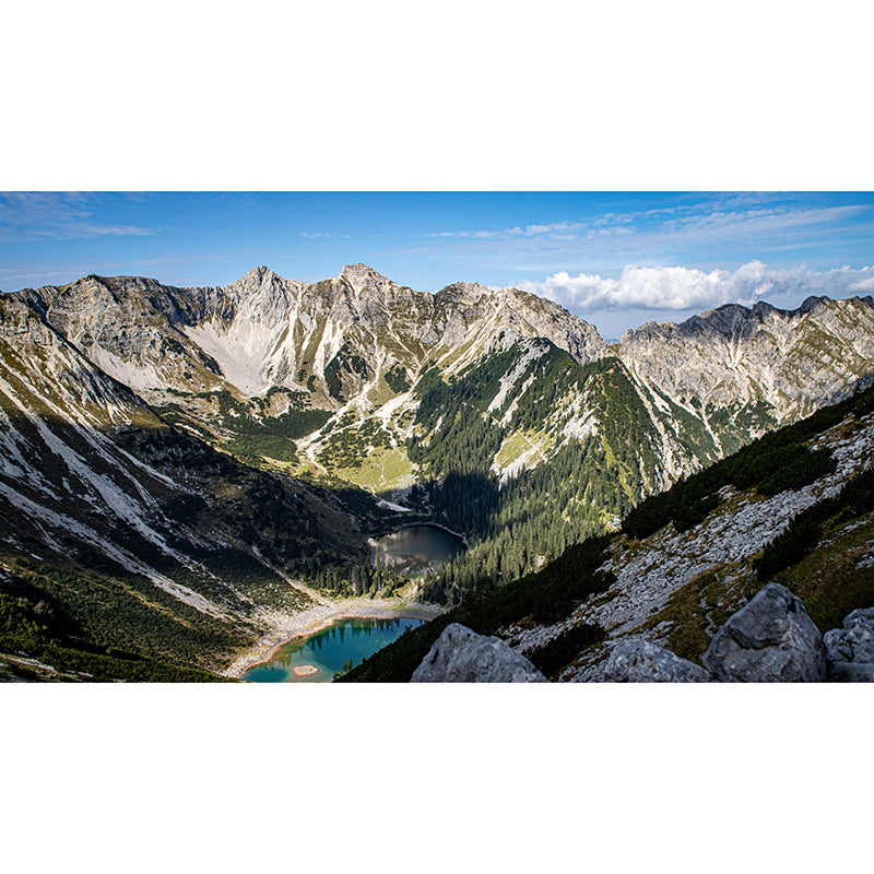 Mountain Scene Contemporary Style Mural Photography Living Room Wall Mural