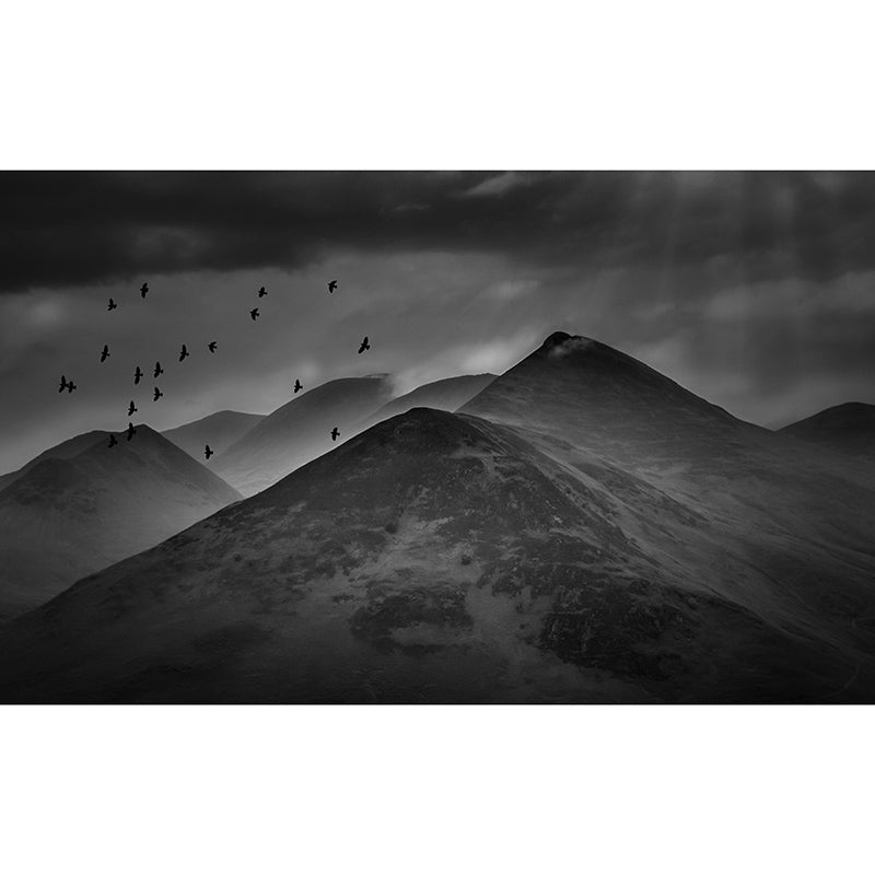 Vivid Mountain Contemporary Style Mural Horizontal Photography Living Room Wall Mural