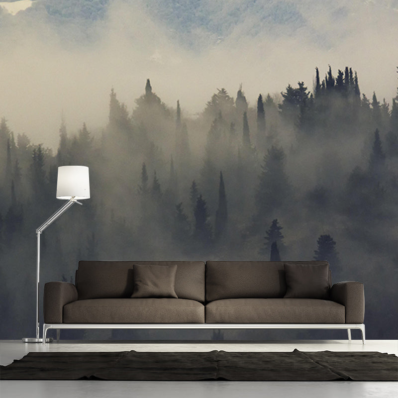 Autumn Forest Style Forest Mural Horizontal Photography Sleeping Room Wall Mural