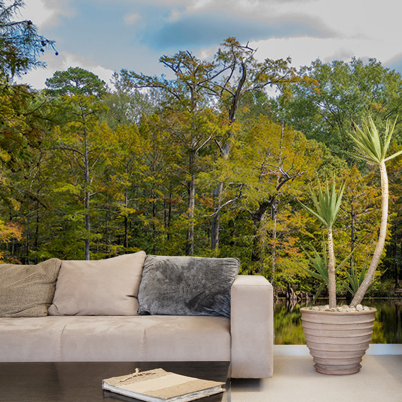 Autumn Forest Style Forest Mural Horizontal Photography Sleeping Room Wall Mural