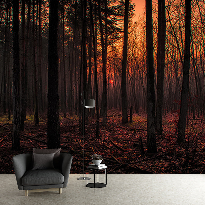 Mountain Forest Mural Horizontal Photography Sitting Room Wall Mural