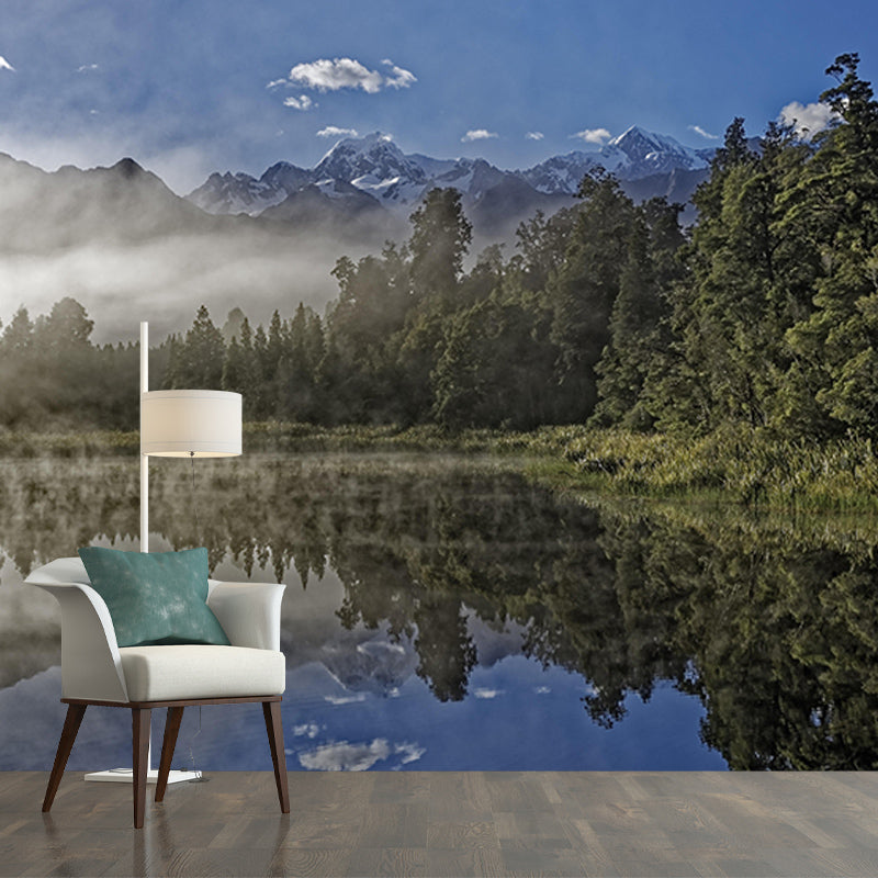 Forest Mountain Style Forest Mural Horizontal Photography Sitting Room Wall Mural