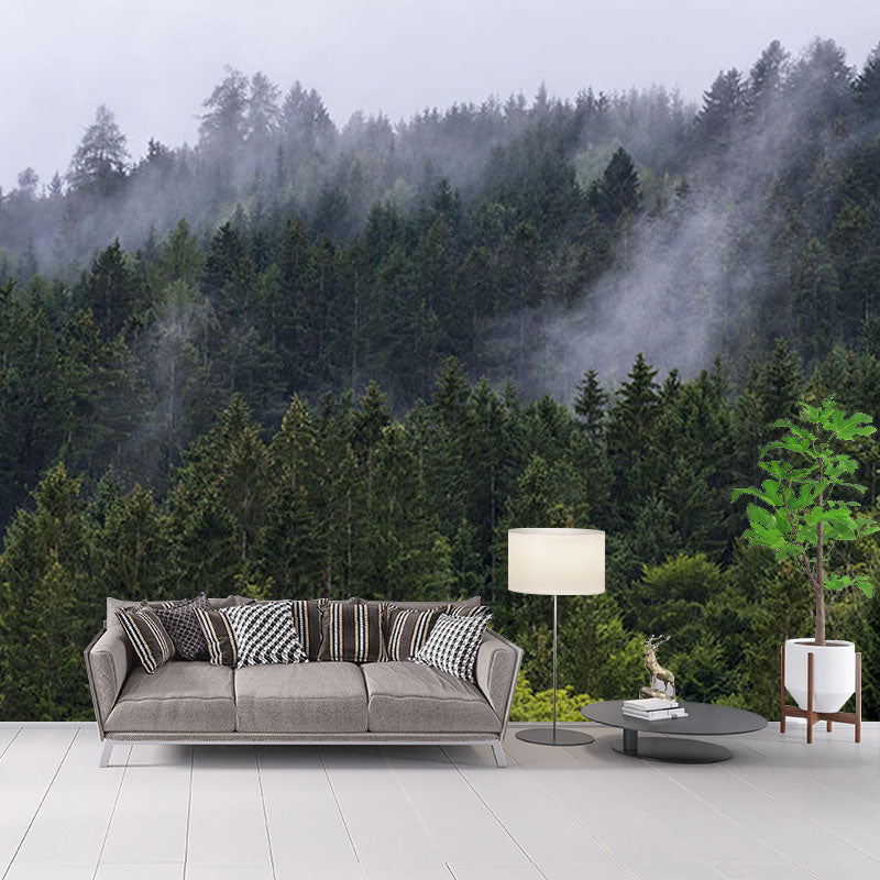 Forest 3D Print Contemporary Mural Horizontal Photography Bedroom Wall Mural