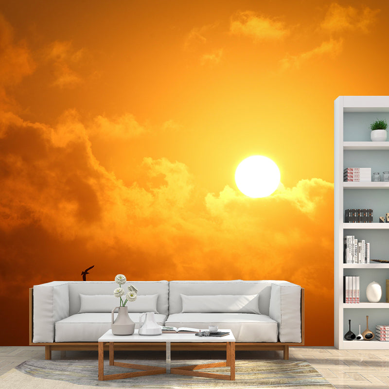 Customized Contemporary Sky Mural Mildew Resistant Wallpaper for Bedroom