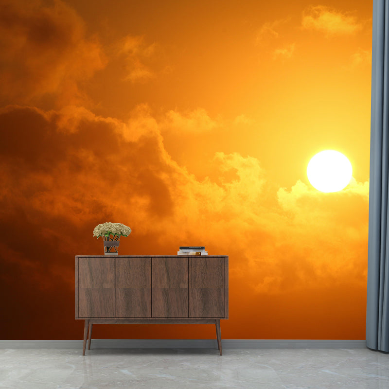 Customized Contemporary Sky Mural Mildew Resistant Wallpaper for Bedroom