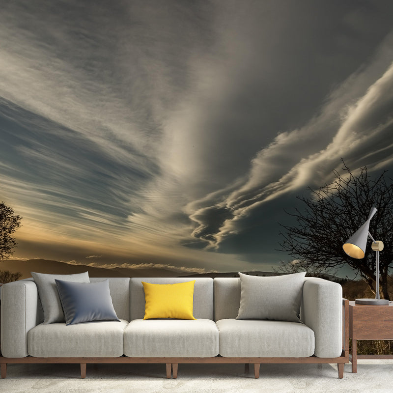 Sky Cloud Customized Sky Wall Mural Mildew Resistant Wallpaper for Wall Decor