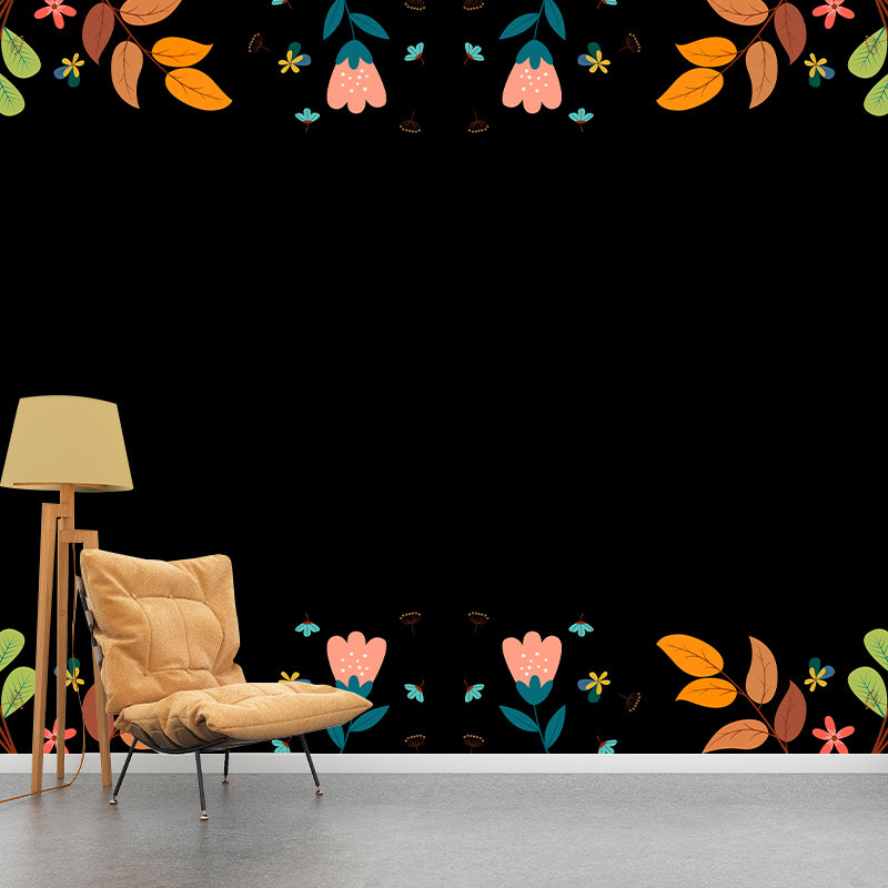 Tropical Plant Mural Mildew Resistant Wallpaper for Wall Decor