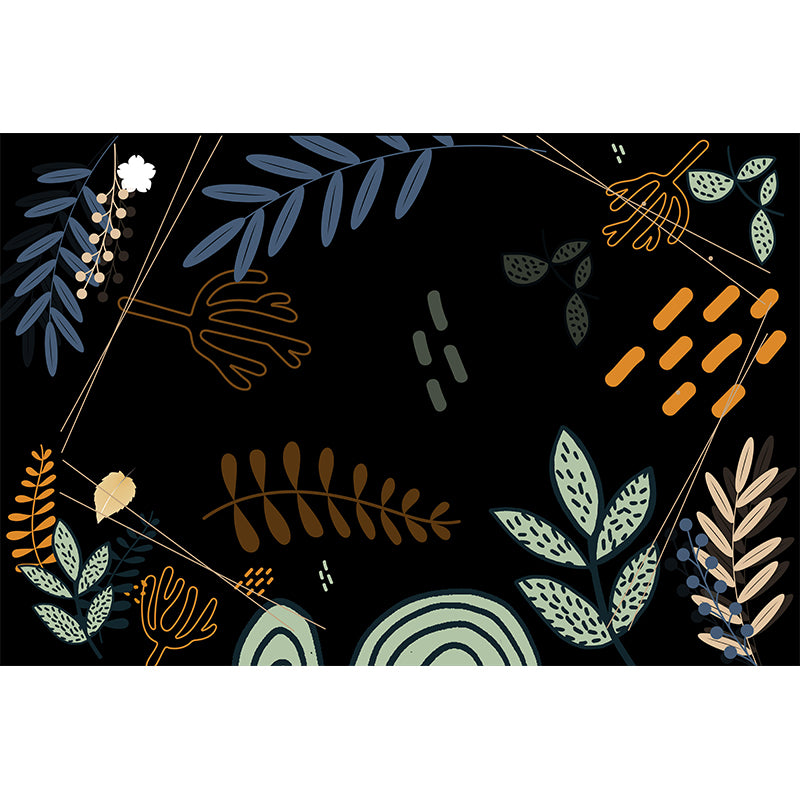 Plant Wall Customized Tropical Mural Mildew Resistant Wallpaper for Wall Decor