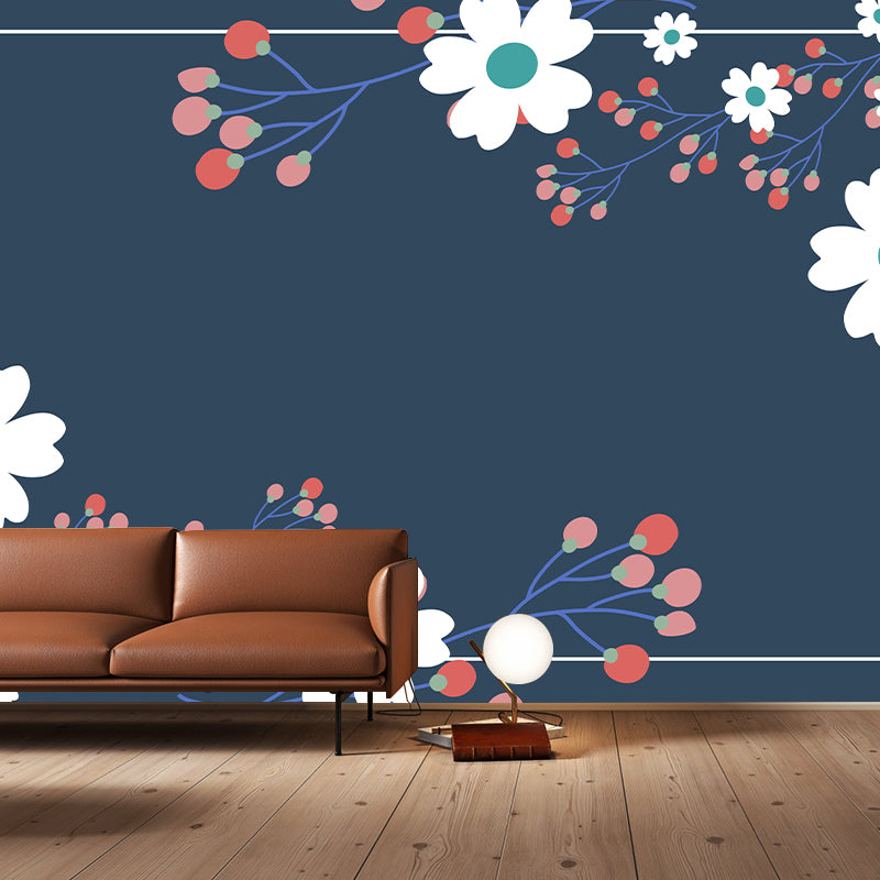 Fancy Mildew Tropical Wall Mural Resistant Wallpaper for Home Decor