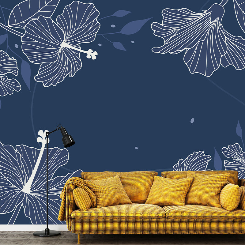 Fancy Mildew Tropical Wall Mural Resistant Wallpaper for Home Decor