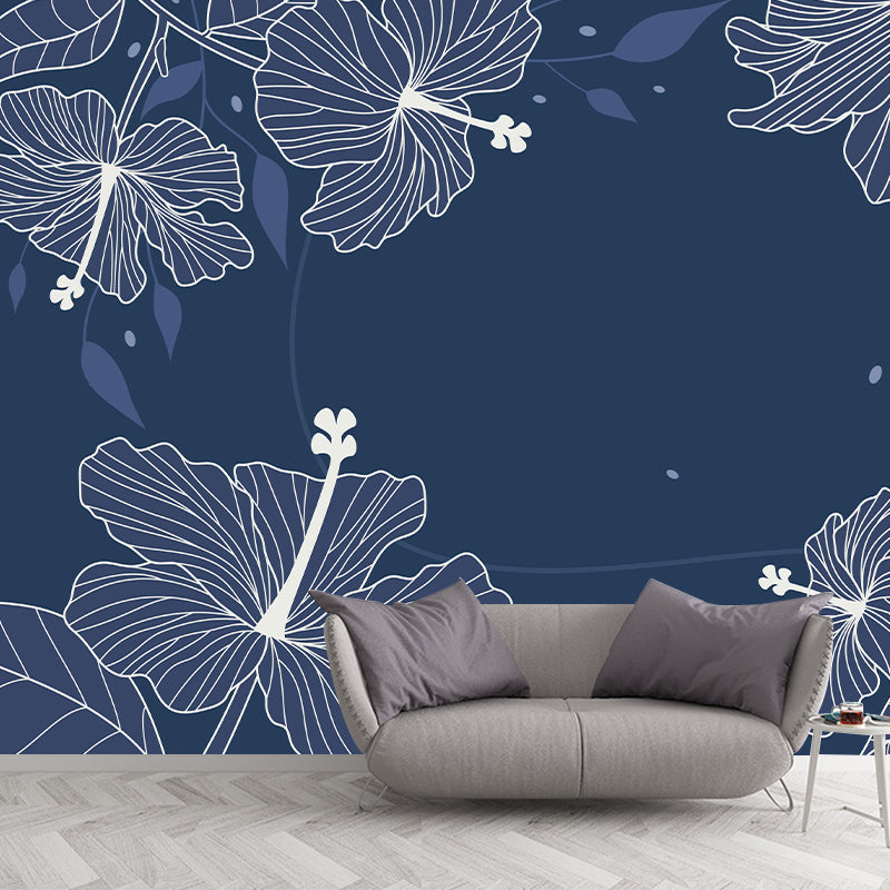 Fancy Mildew Tropical Wall Mural Resistant Wallpaper for Home Decor