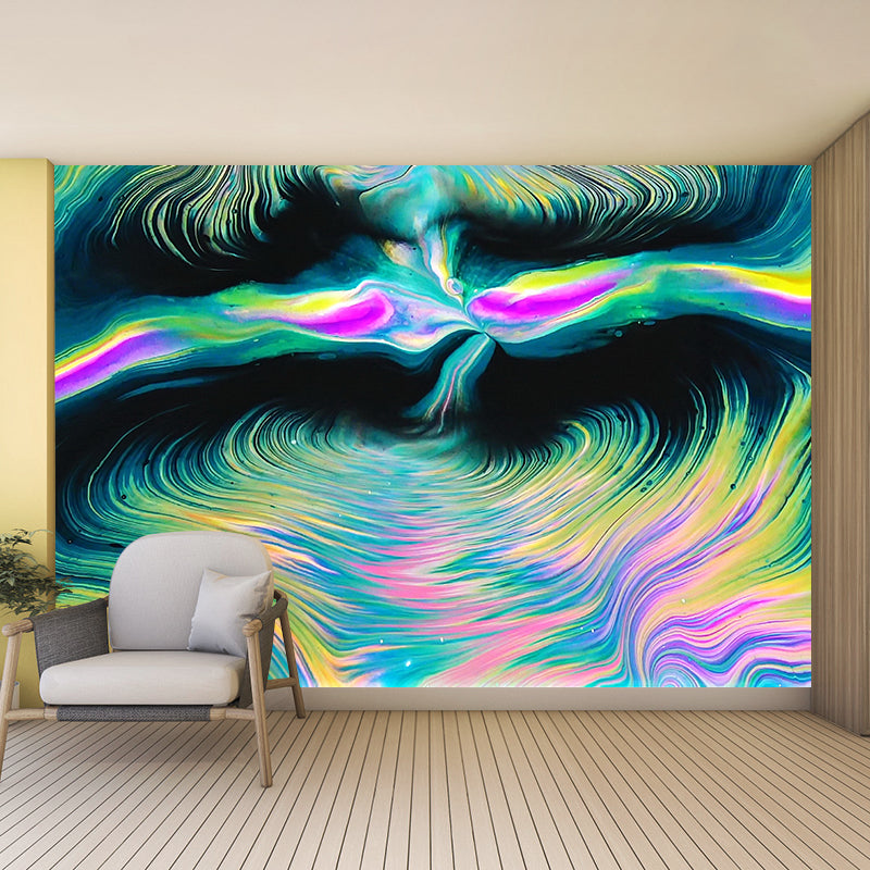 Home Wall Decor Resistant Wallpaper Contemporary Abstract Mural Mildew for Living Room