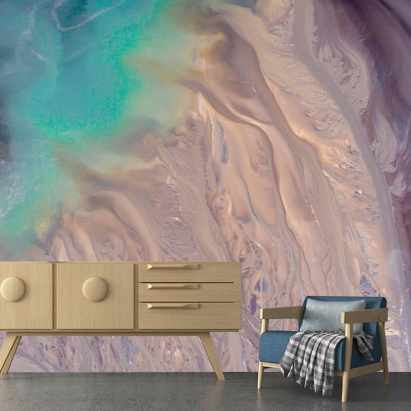 Mildew Resistant Contemporary Abstract Wall Mural Wallpaper for Bedroom