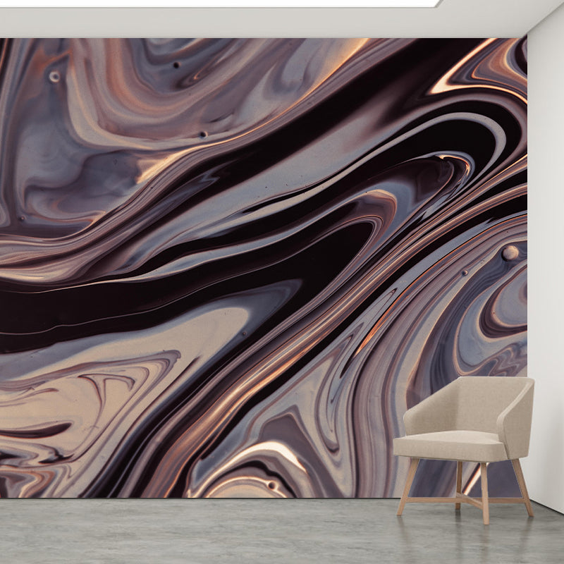 Vivid Resistant Wallpaper Contemporary Abstract Mural Mildew for Home