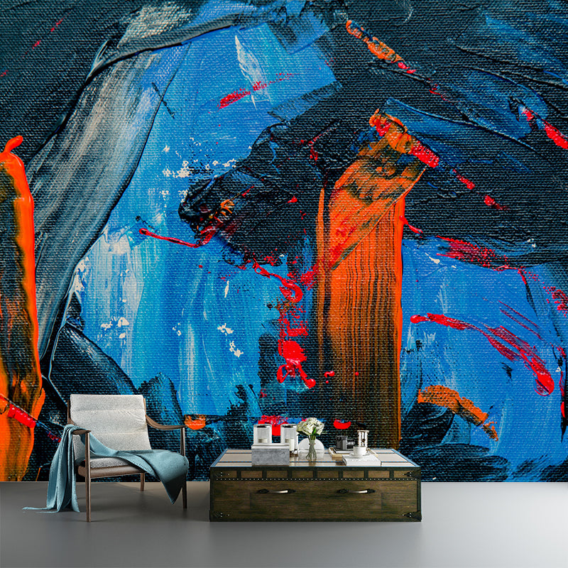 Oil Painting Abstract Wall Mural Mildew Resistant Wallpaper for Wall Decor