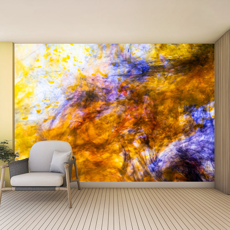 Ink Abstract Wall Mural Mildew Resistant Wallpaper for Home Decor