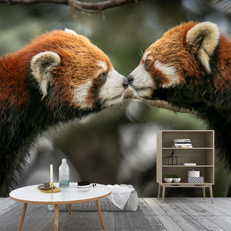 Vivid Wild Animal Mural Mildew Resistant Contemporary Wallpaper for Wall Decor