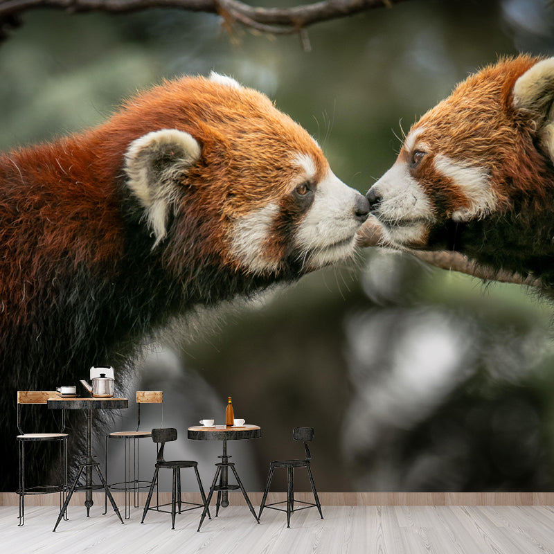 Vivid Wild Animal Mural Mildew Resistant Contemporary Wallpaper for Wall Decor