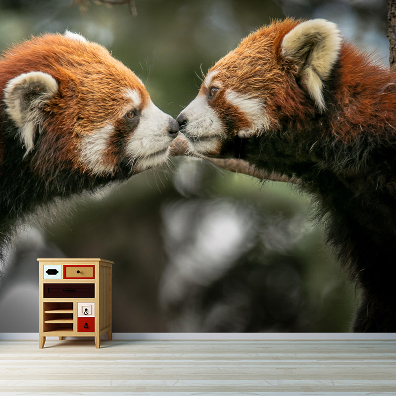 Vivid Wild Animal Mural Mildew Resistant Contemporary Wallpaper for Wall Decor