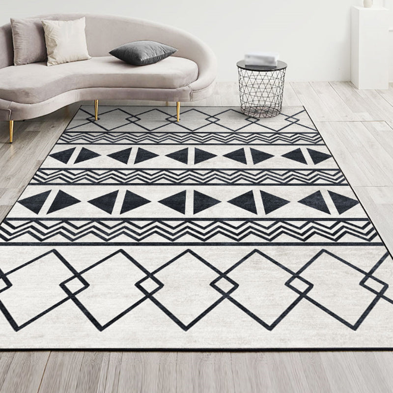 Alfombra de poliéster de alfombra marroquí marrón alfombra sin deslizamiento para decoración del hogar