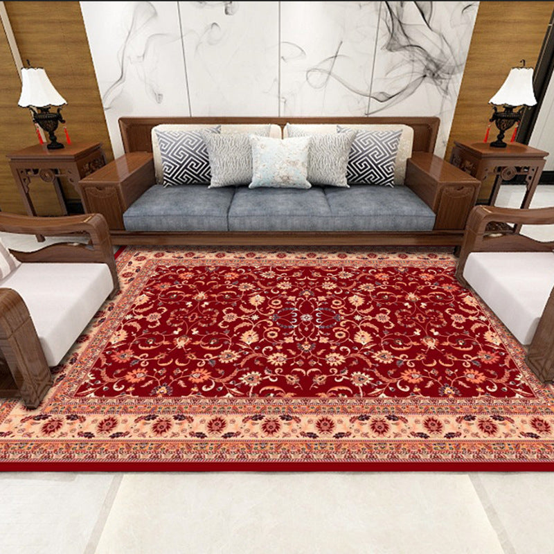 Abrikoos retro tapijten polyester grafisch gebied tapijt niet-slip achterste tapijt voor huisdecoratie